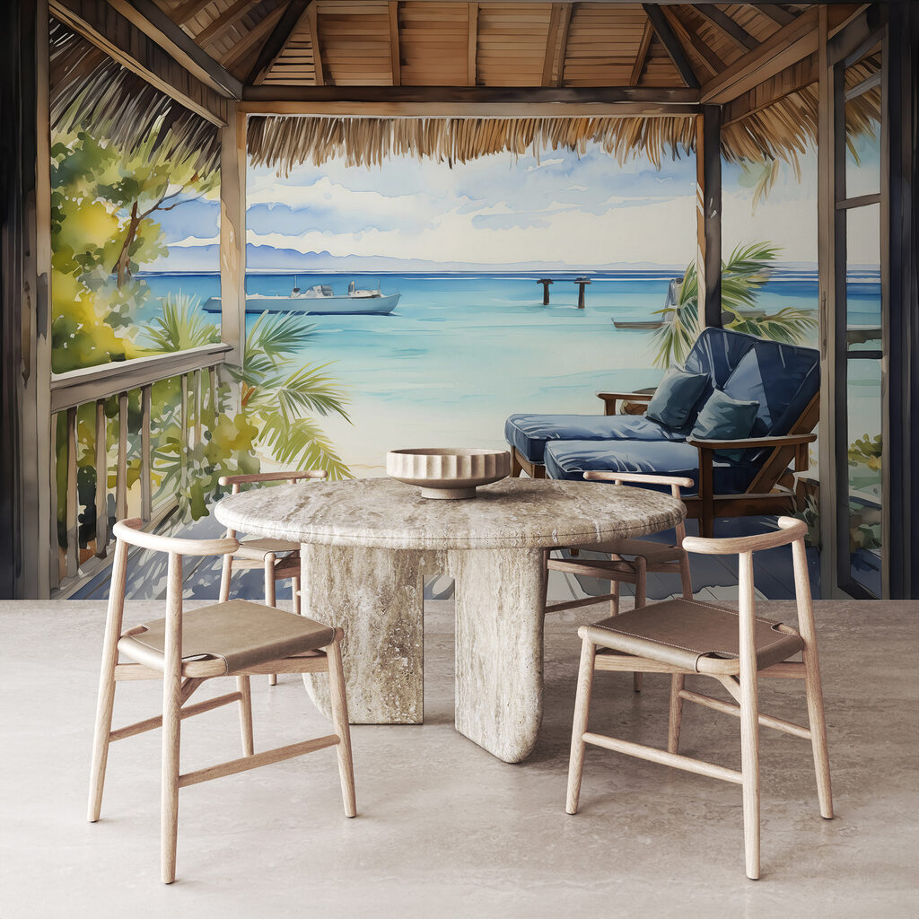 Veranda sull’acqua turchese — ambiente 1
