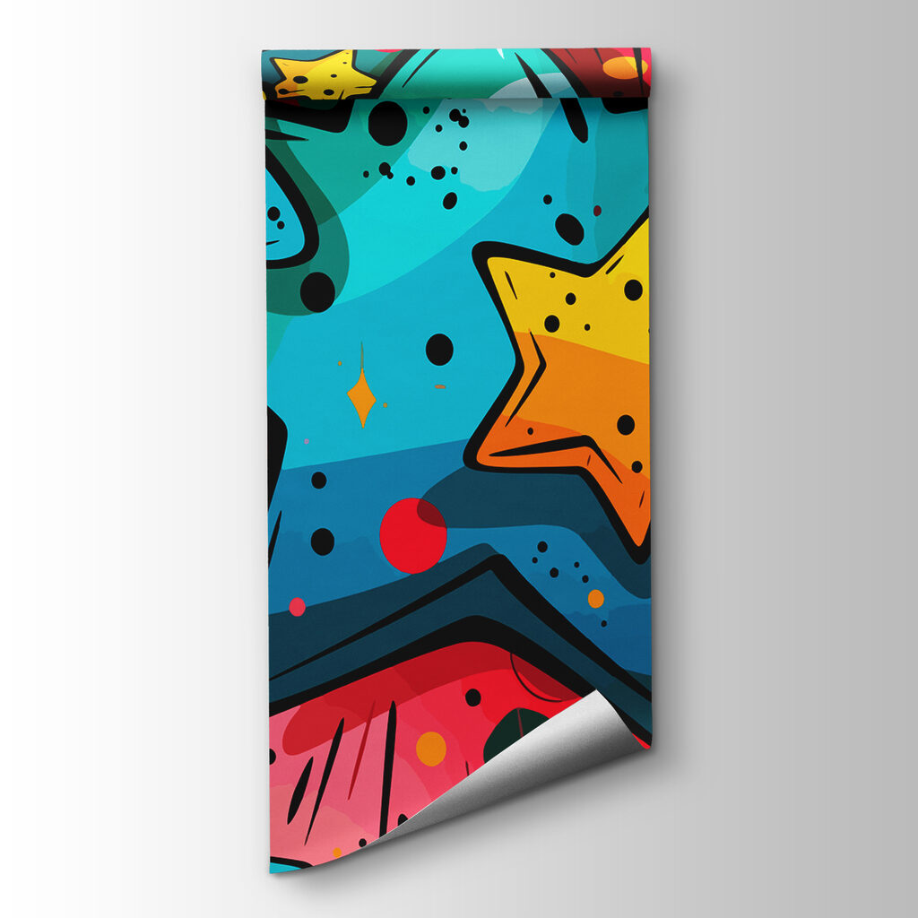 Stelle colorate come graffiti — vista del prodotto