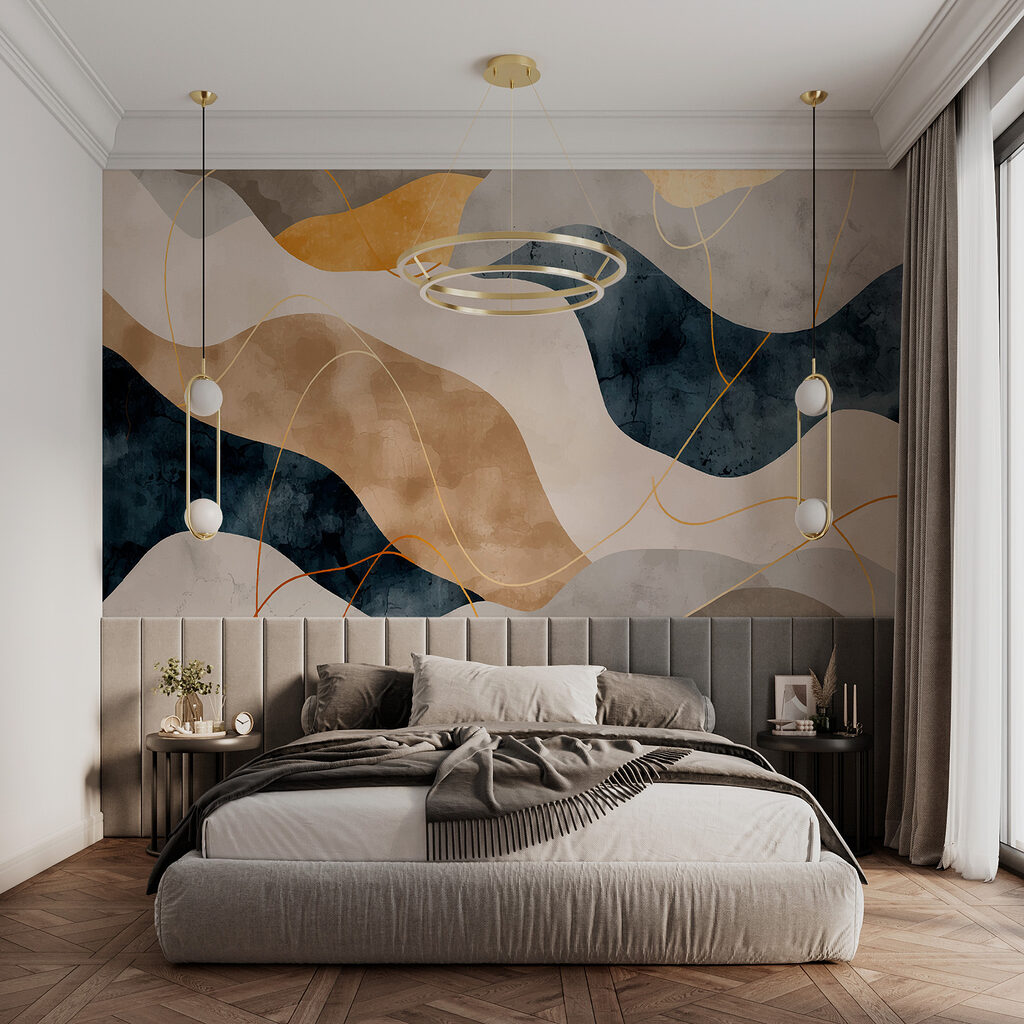 Fasce blu e dorate — ambiente 1