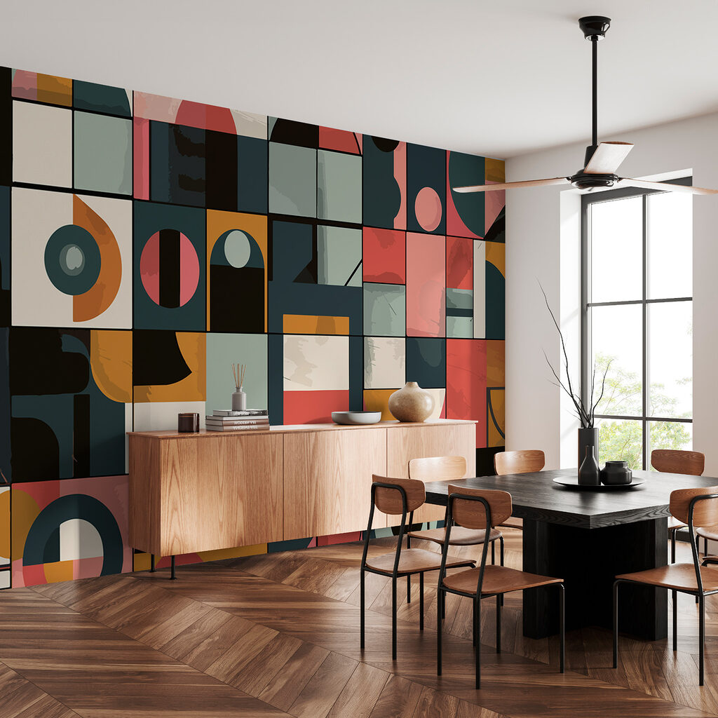 Forme colorate e geometrie — ambiente 3