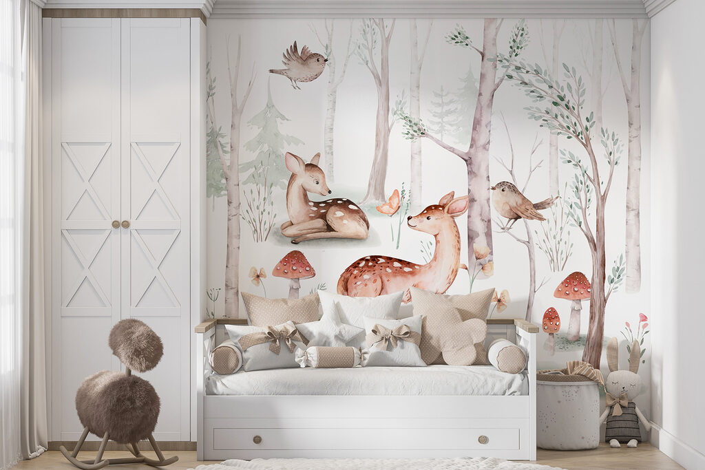 Cervo, orso e funghi — ambiente 1