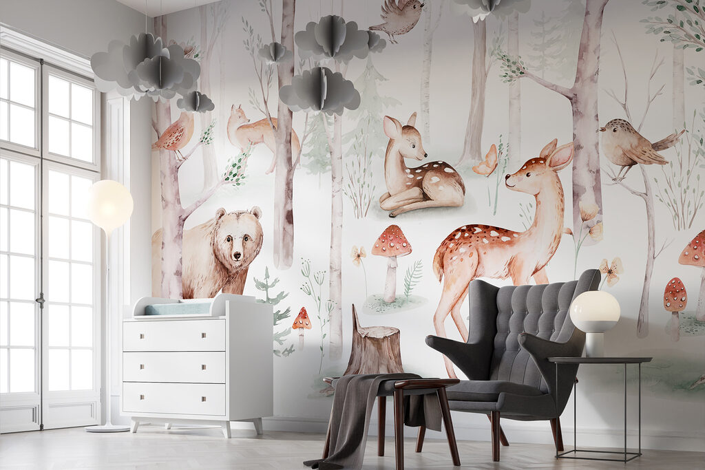 Cervo, orso e funghi — ambiente 5