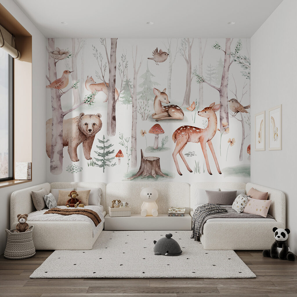 Cervo, orso e funghi — ambiente 6