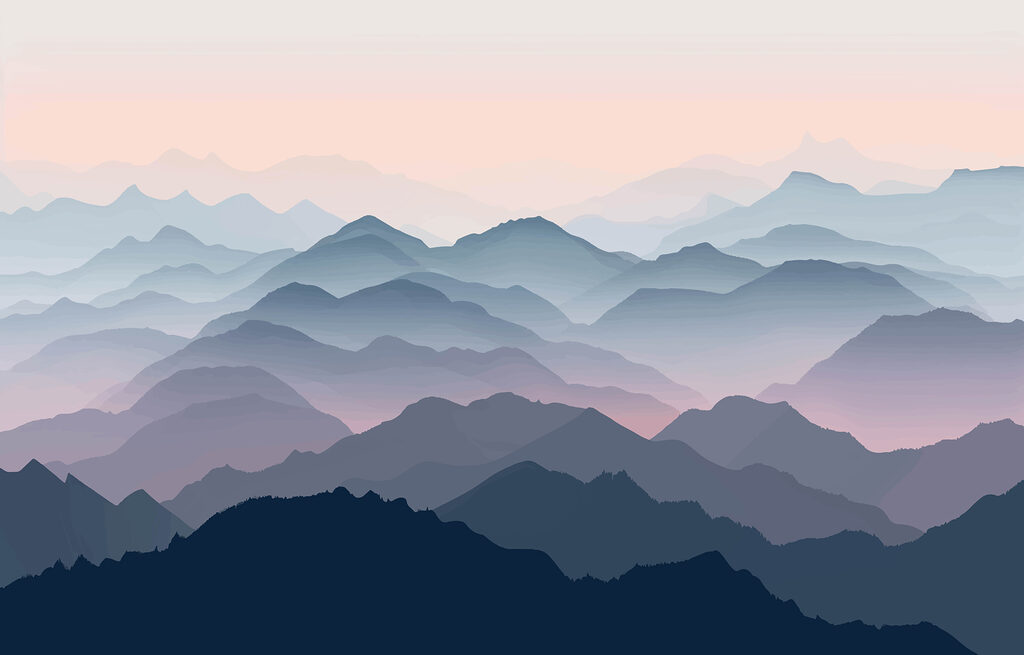 Strati di montagne lontane — design completo