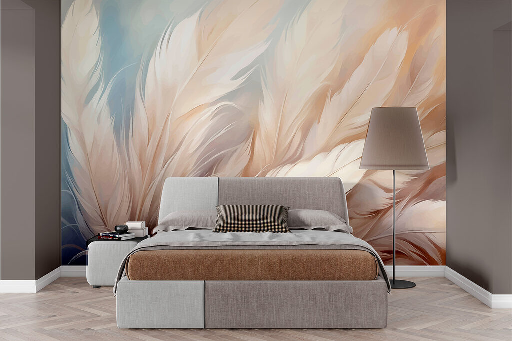 Piume in toni pastello — ambiente 1