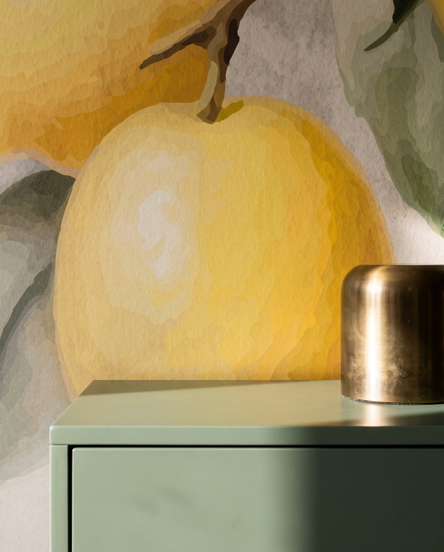 Limoni con fiori bianchi — dettaglio