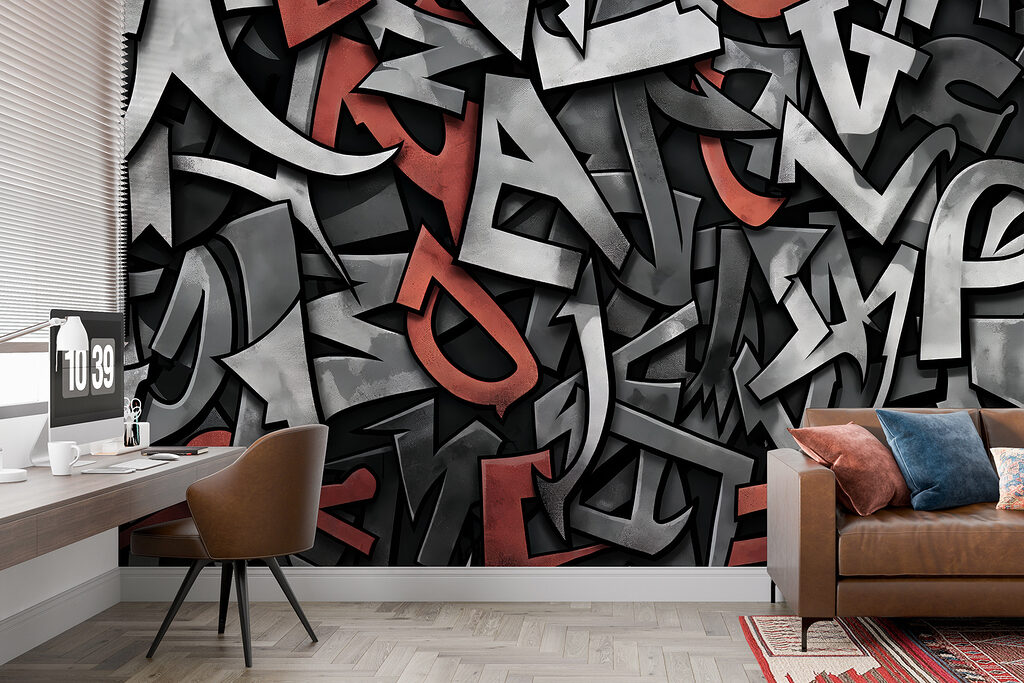 Lettere in strati scuri — ambiente 2
