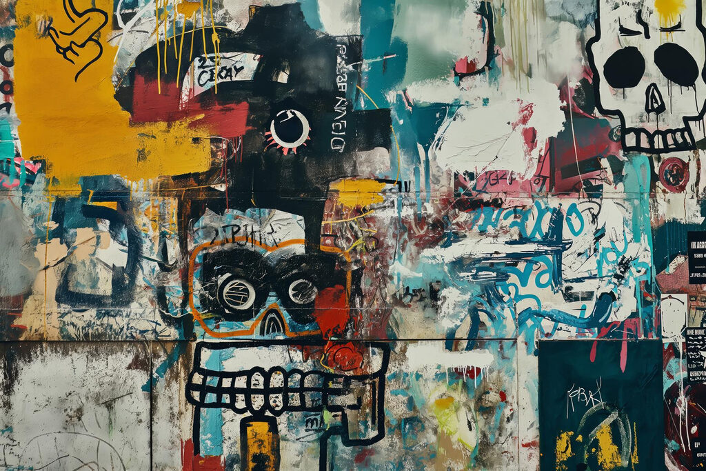 Segni e graffiti colorati — design completo