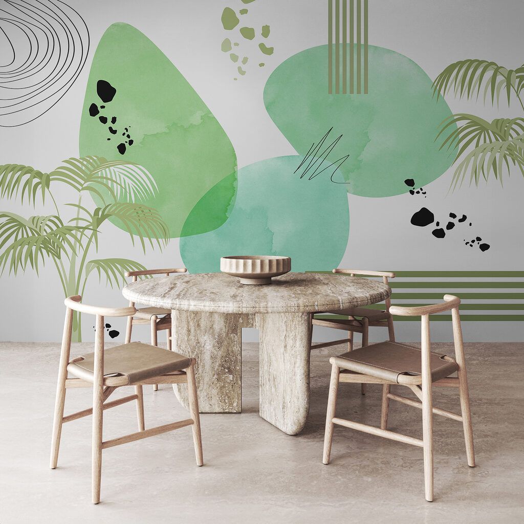 Palme e forme astratte — ambiente 2
