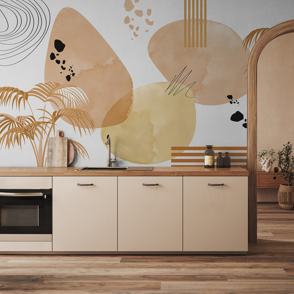 Palme e forme astratte — ambiente 1