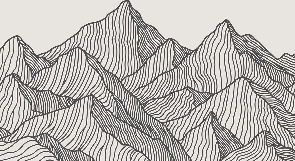 Montagne di linee — design completo