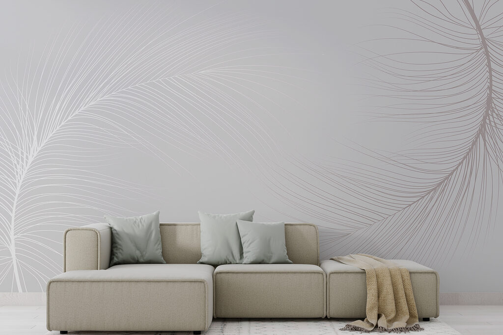 Linee di piume bianche — ambiente 3