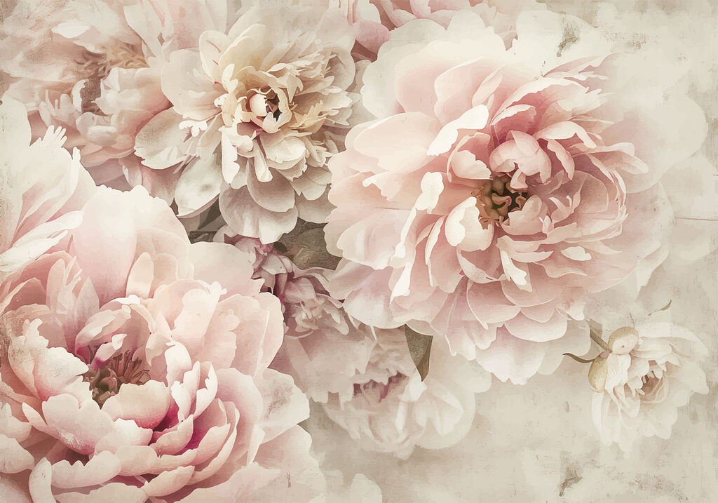 Grandi fiori fitti — design completo