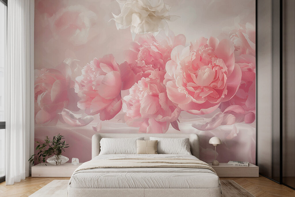 Peonie rosa e nuvole — ambiente 1