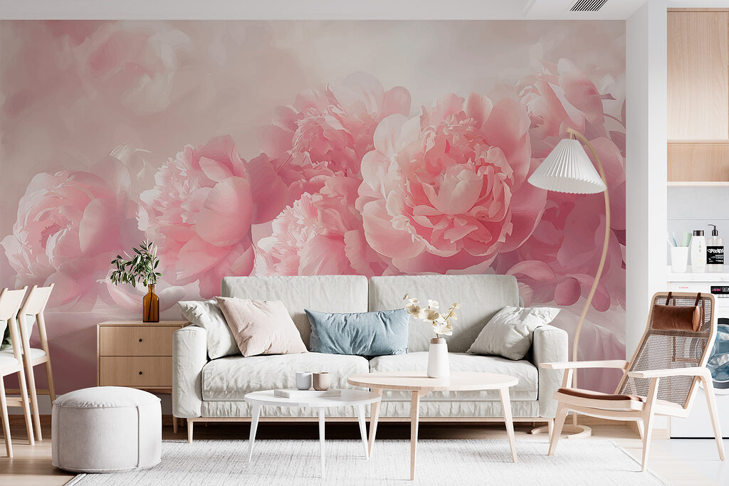 Peonie rosa e nuvole — ambiente 2