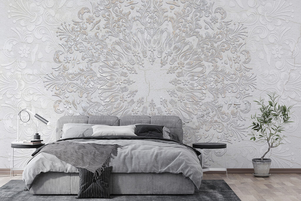 Ornamento bianco a rilievo — ambiente 2