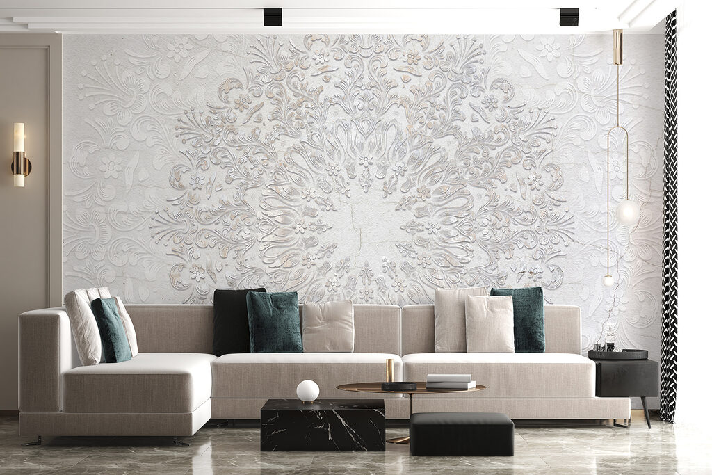 Ornamento bianco a rilievo — ambiente 4