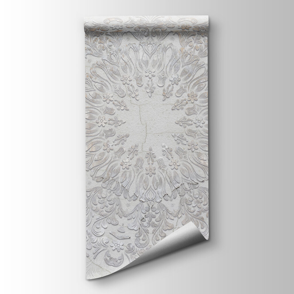 Ornamento bianco a rilievo — vista del prodotto