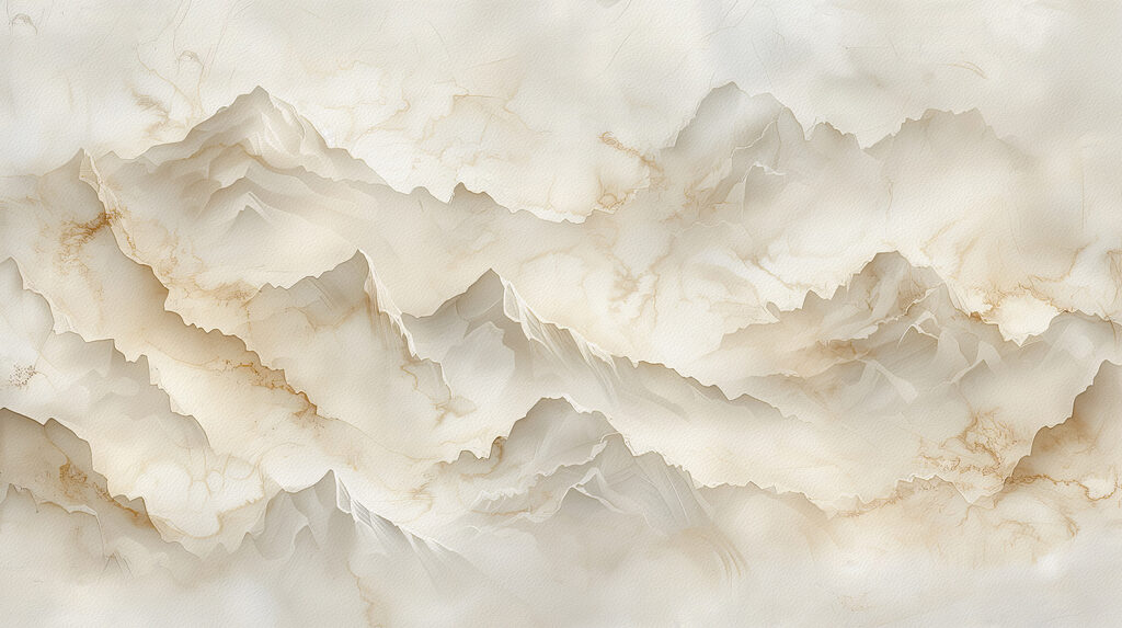 Montagne in toni crema — design completo