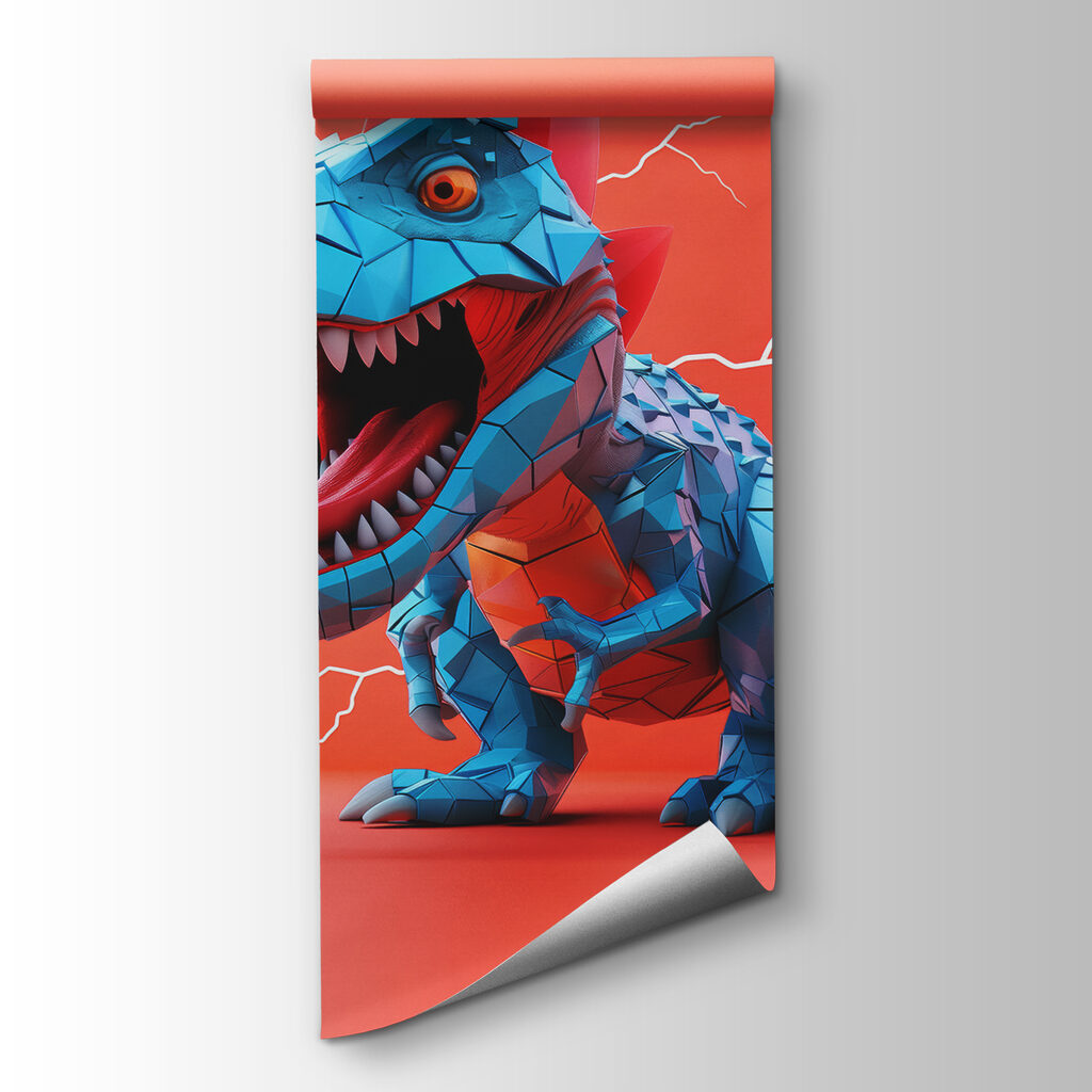 Dinosauro blu — vista del prodotto