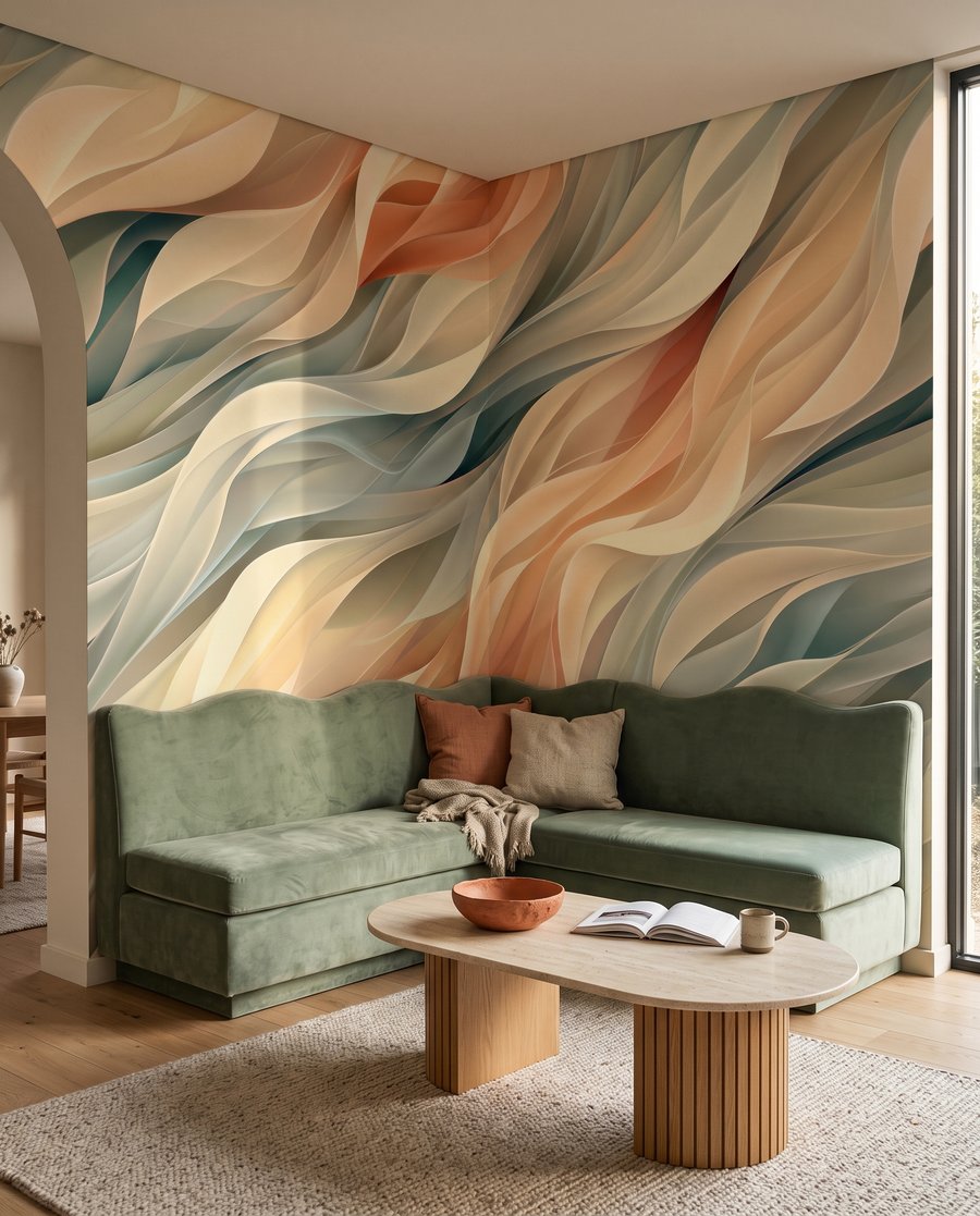 Onde in toni pastello — ambiente 3