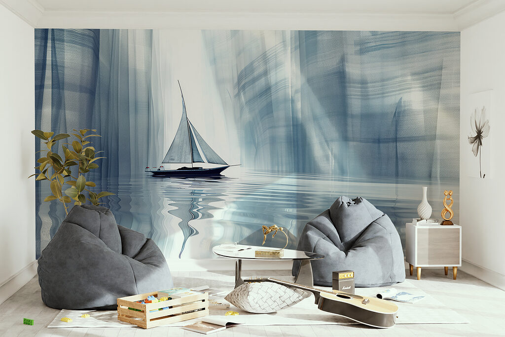 Barca a vela azzurra — ambiente 2