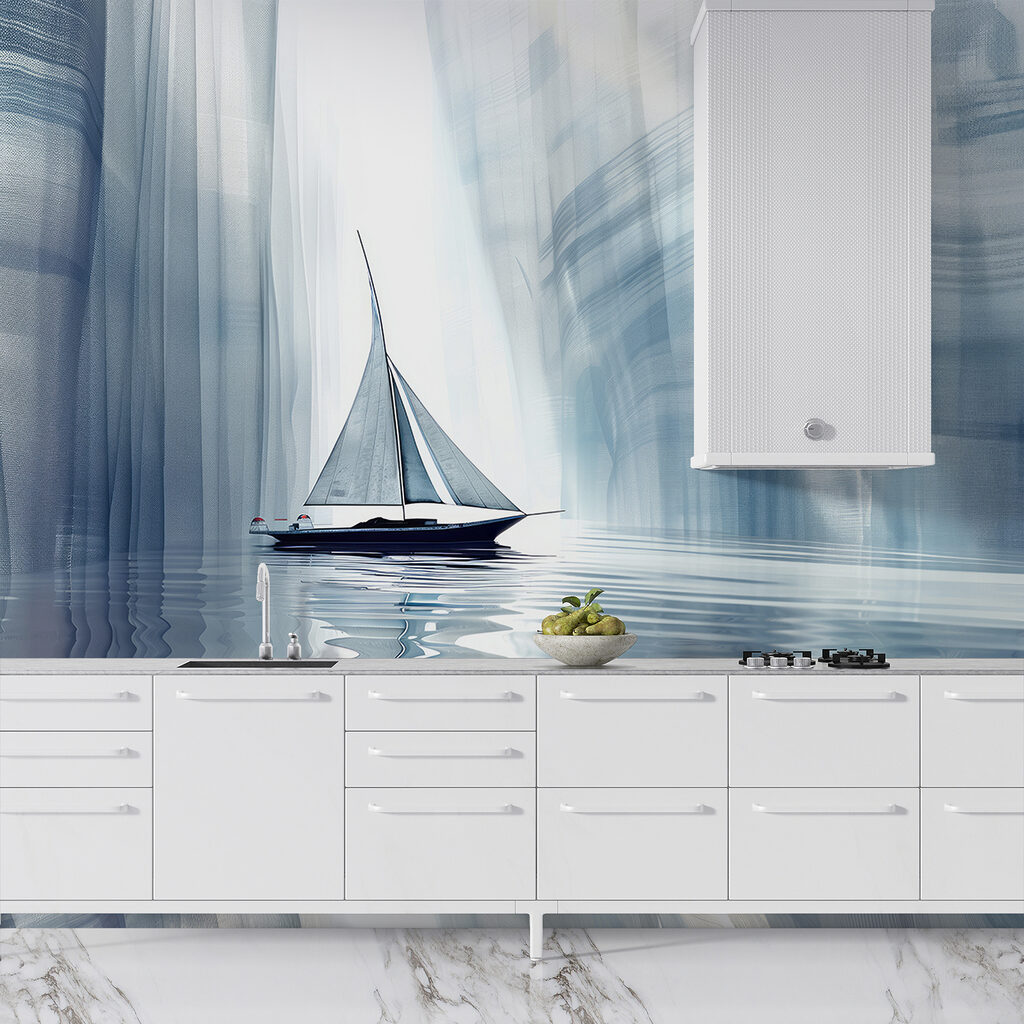 Barca a vela azzurra — ambiente 5