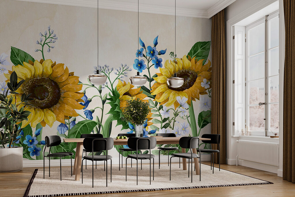 Girasoli ad acquerello — ambiente 2