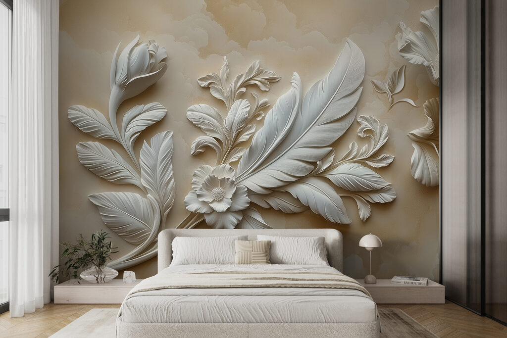 Ramo obliquo con fiori — ambiente 4