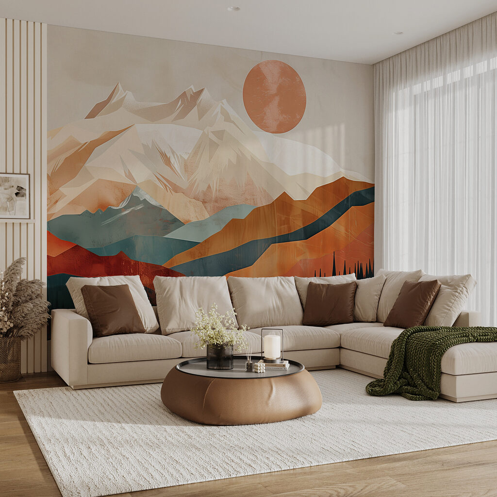 Sole ramato sulle montagne — ambiente 2