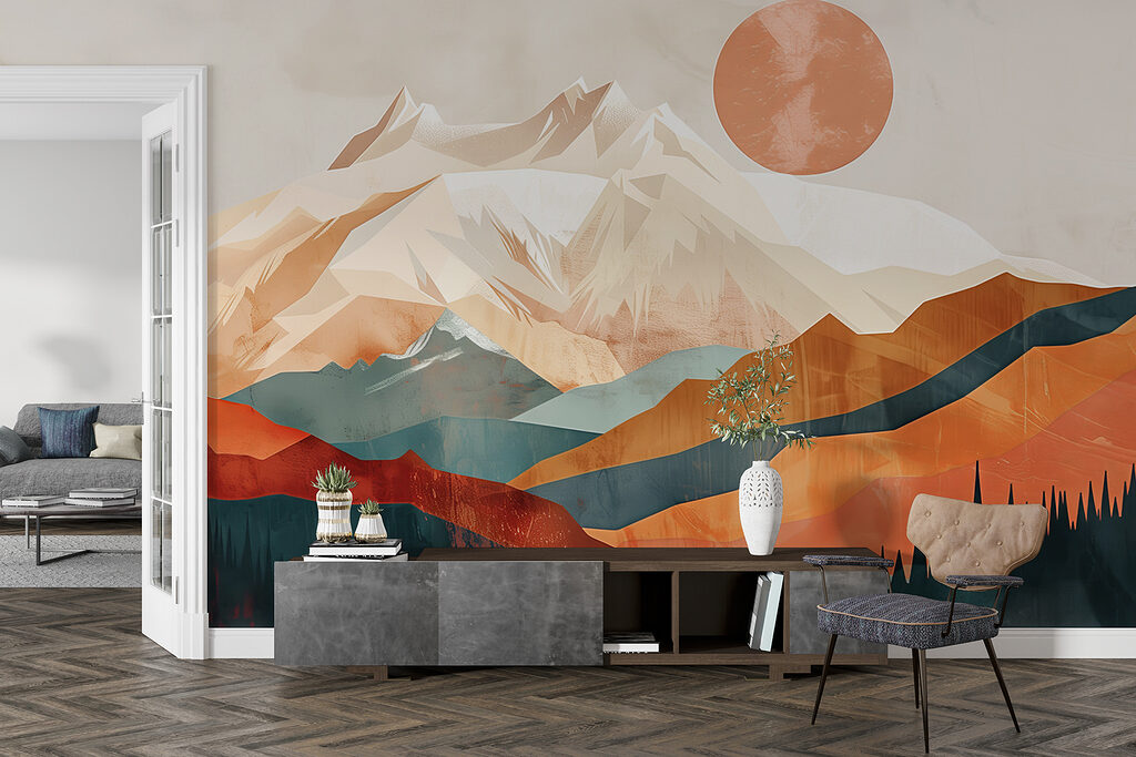 Sole ramato sulle montagne — ambiente 3