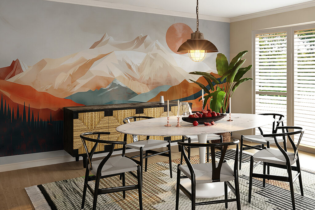Sole ramato sulle montagne — ambiente 4