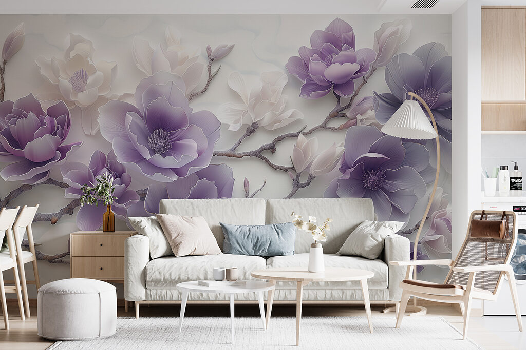 Fiori lilla sinuosi — ambiente 2