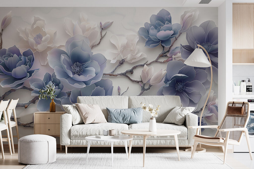 Fiori lilla sinuosi — ambiente 1
