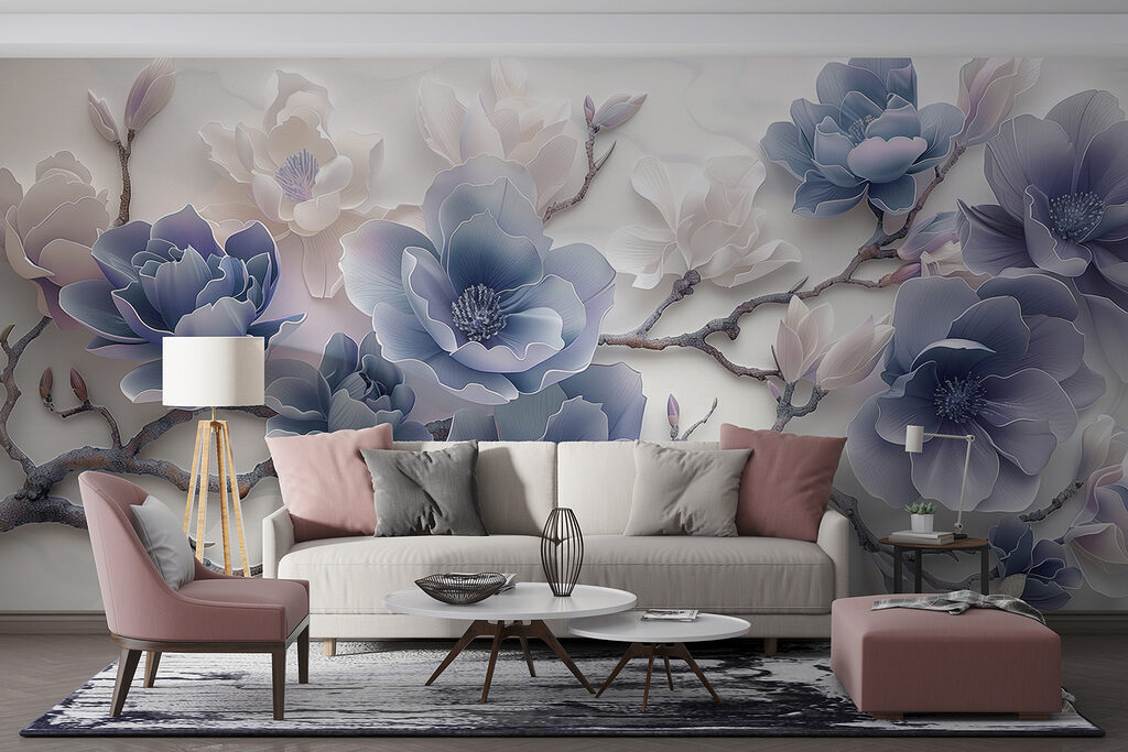 Fiori lilla sinuosi — ambiente 2