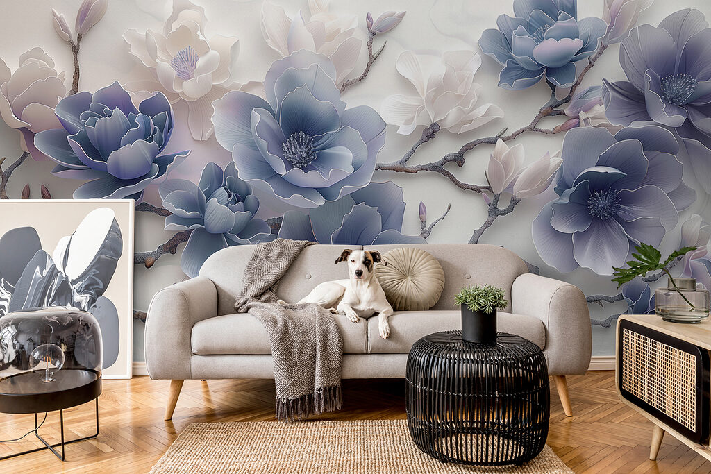 Fiori lilla sinuosi — ambiente 4