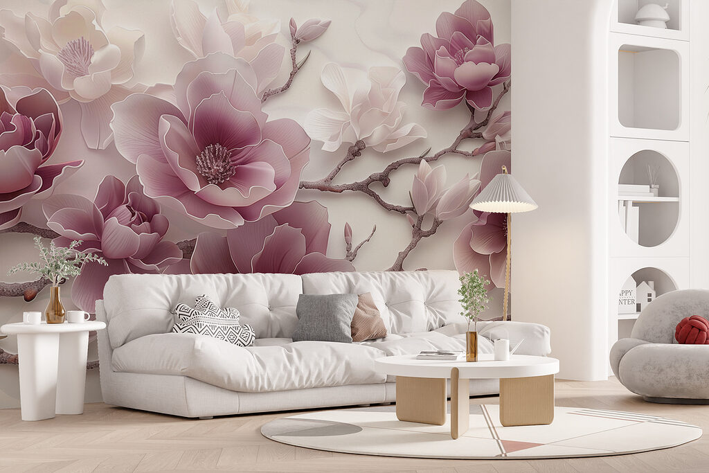 Fiori lilla sinuosi — ambiente 3