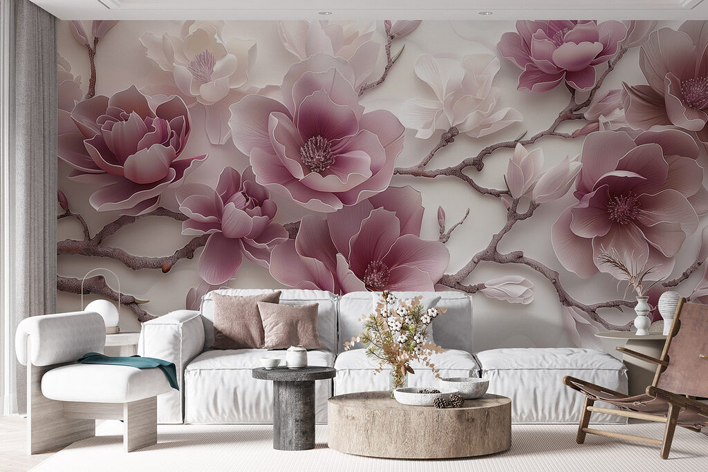 Fiori lilla sinuosi — ambiente 4