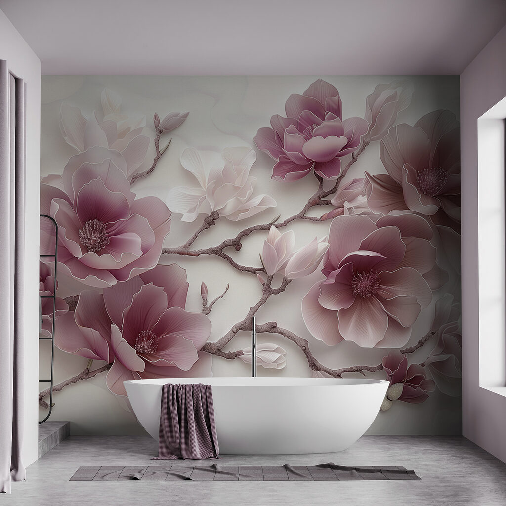 Fiori lilla sinuosi — ambiente 5