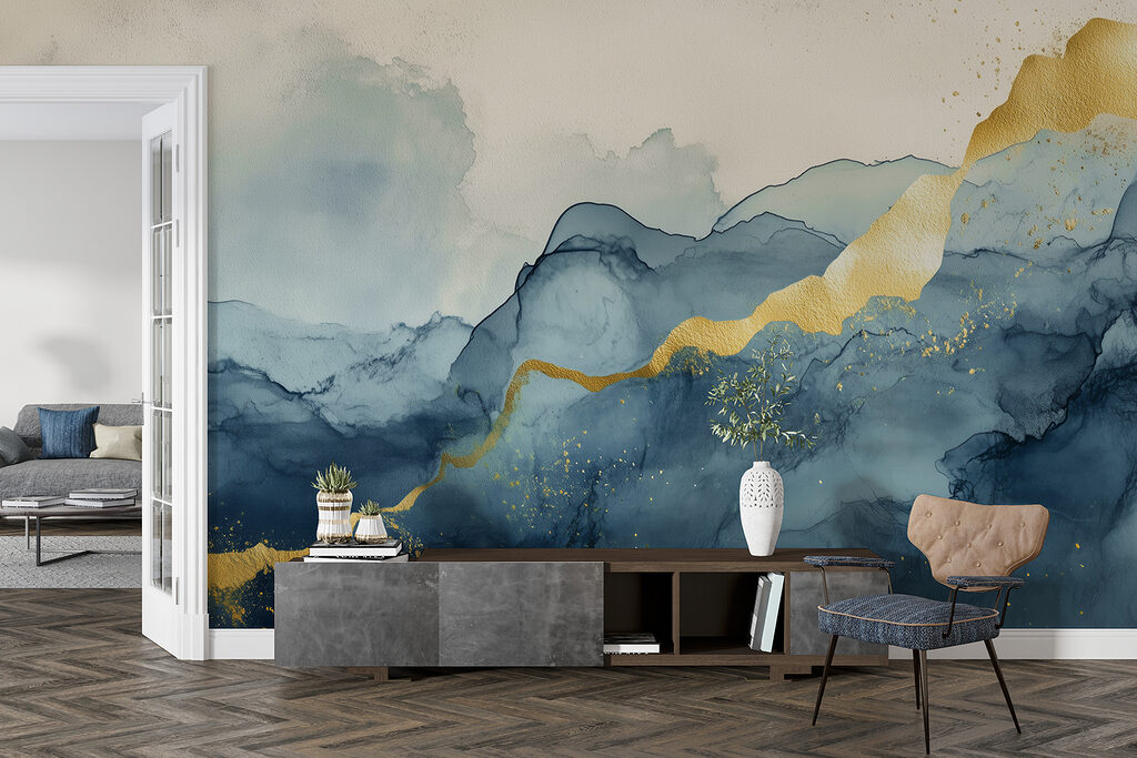 Strati astratti dorati — ambiente 4