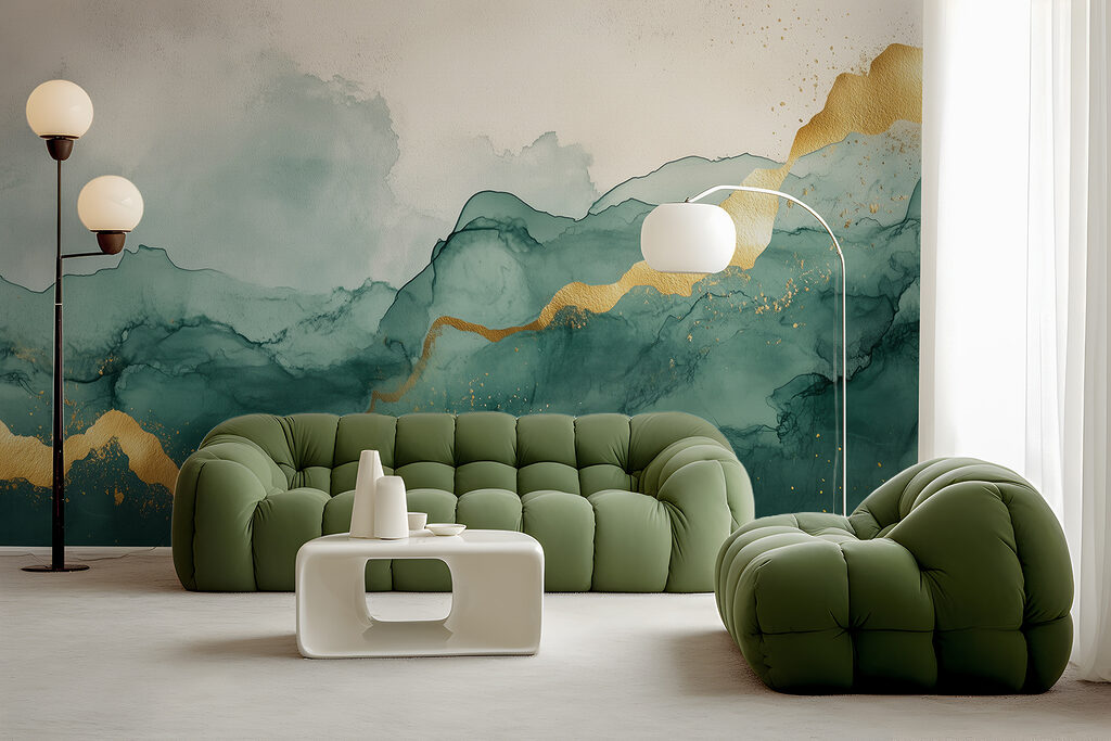 Strati astratti dorati — ambiente 4