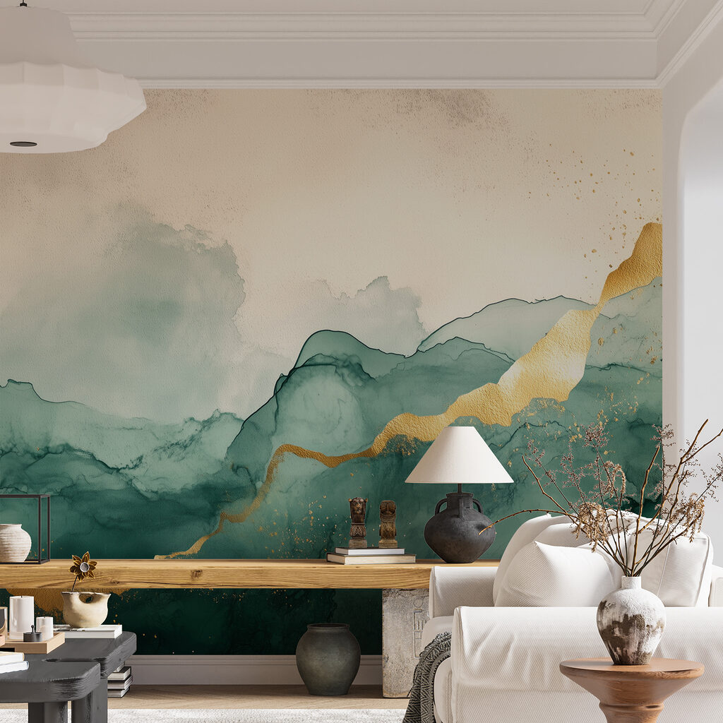 Strati astratti dorati — ambiente 5
