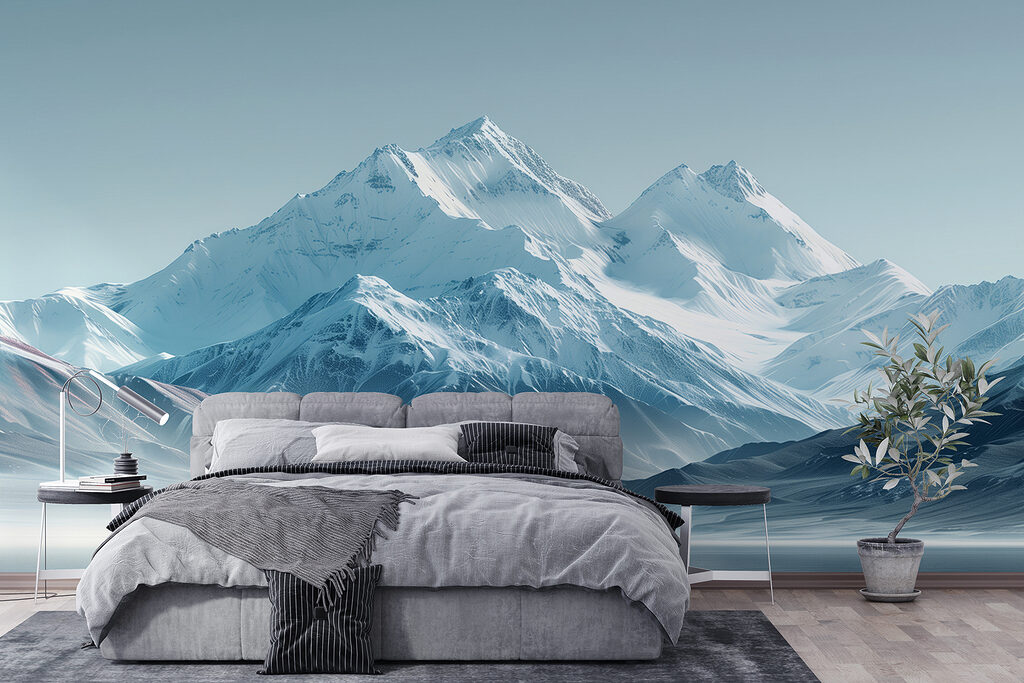 Vette innevate in azzurro — ambiente 2