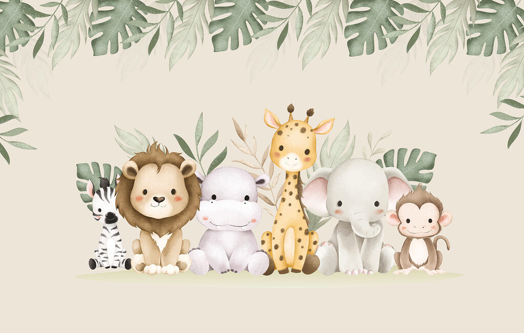 Piccoli amici della giungla — design completo