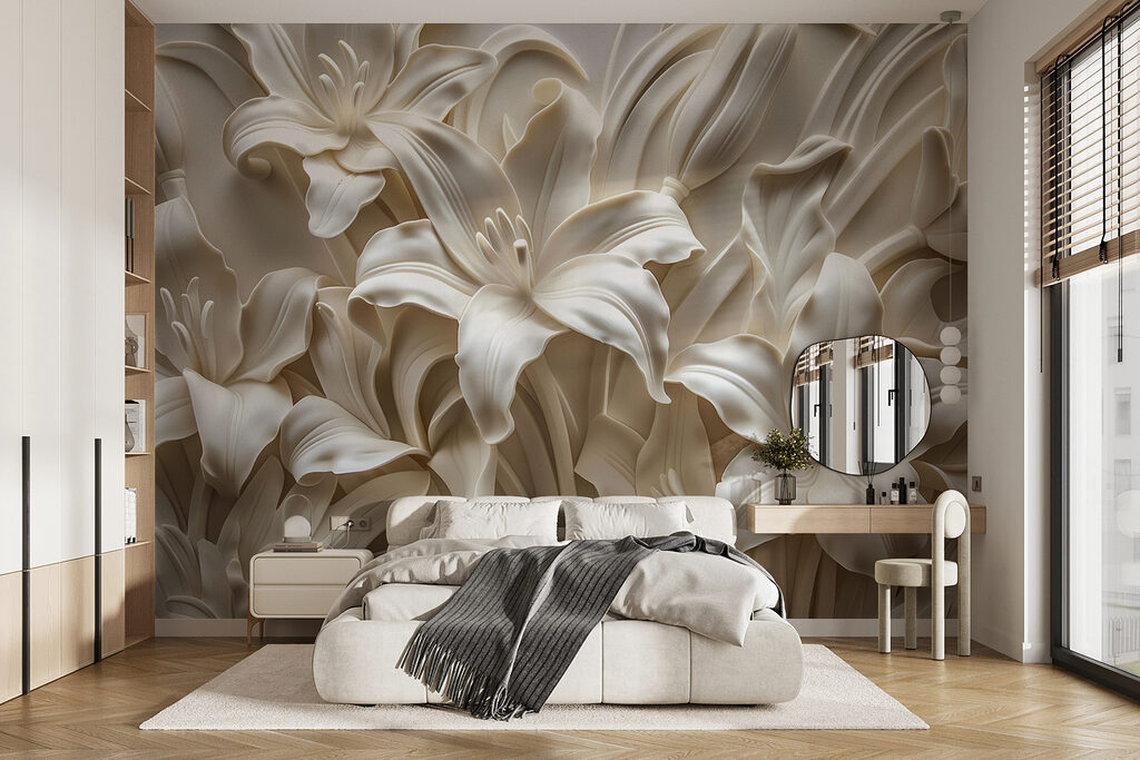 Fiori bianchi con ombre — ambiente 2