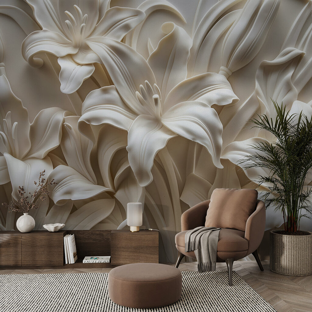 Fiori bianchi con ombre — ambiente 3