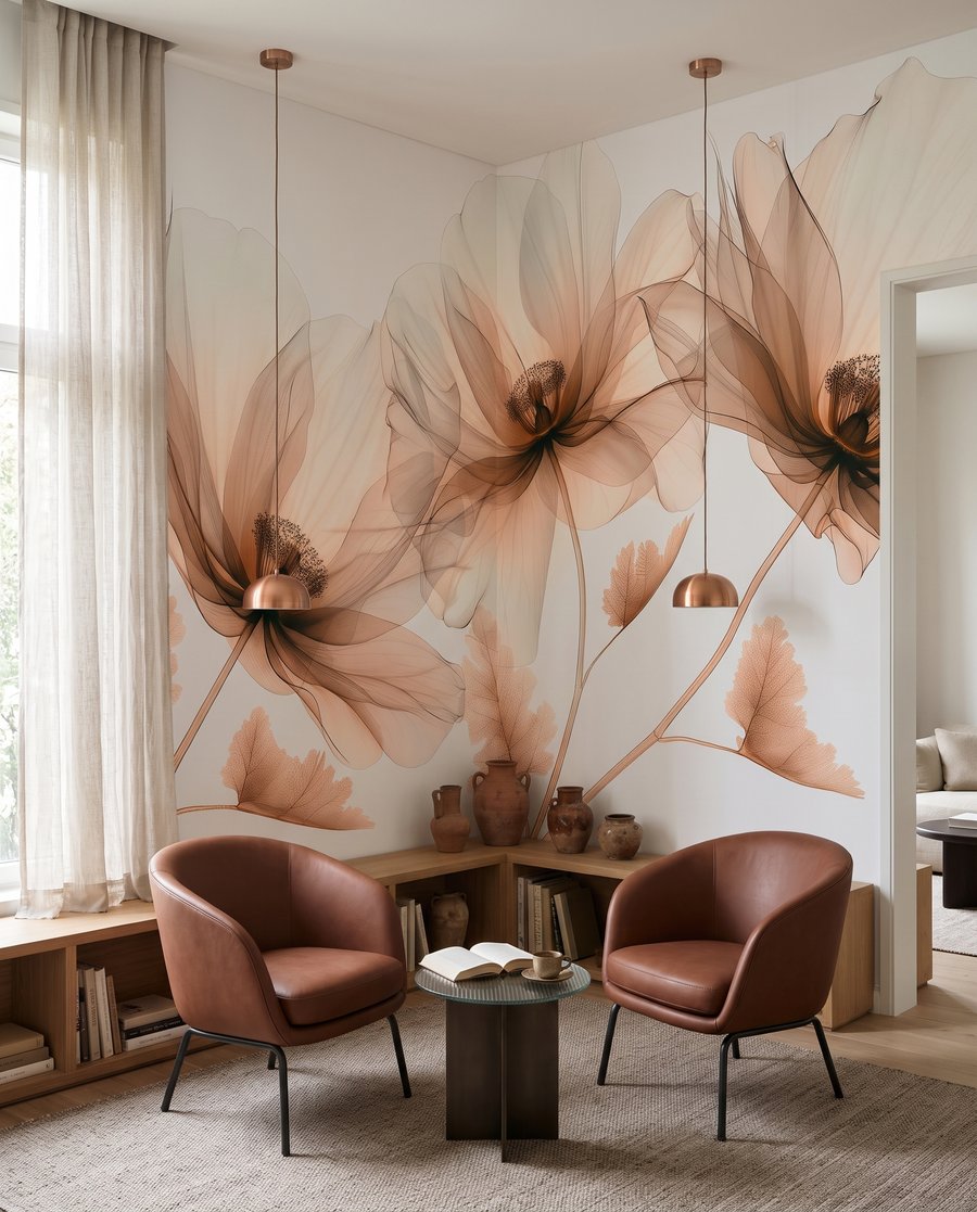 Fiori trasparenti alla luce — ambiente 1