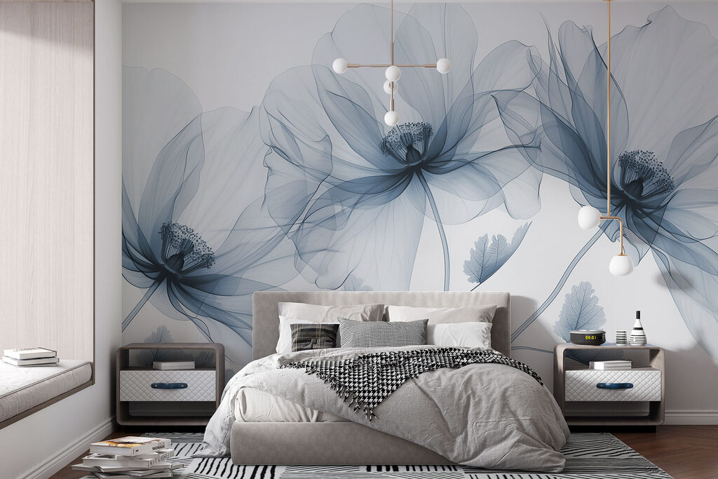 Fiori trasparenti alla luce — ambiente 3
