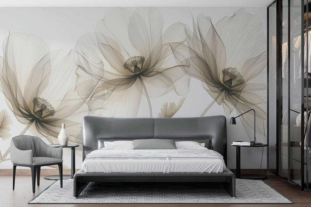 Fiori trasparenti alla luce — ambiente 3