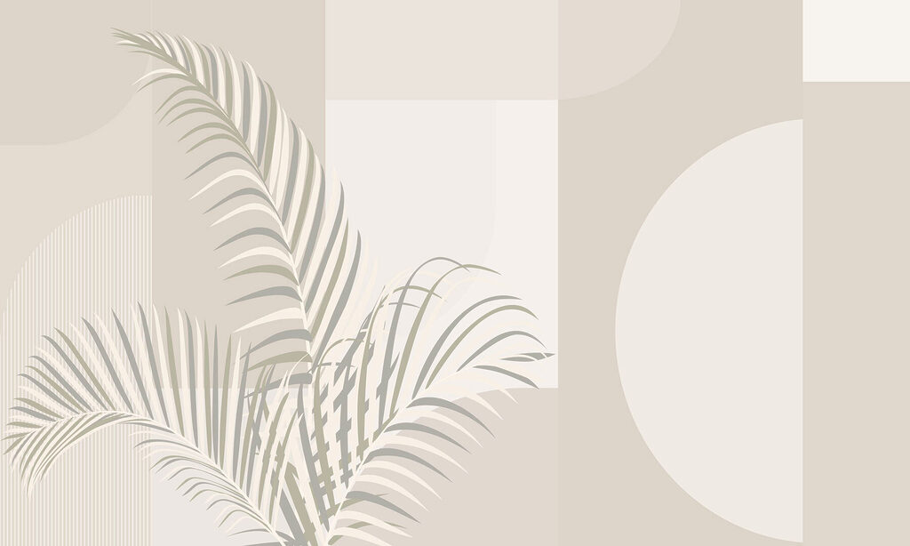 Foglia di palma geometrica — design completo
